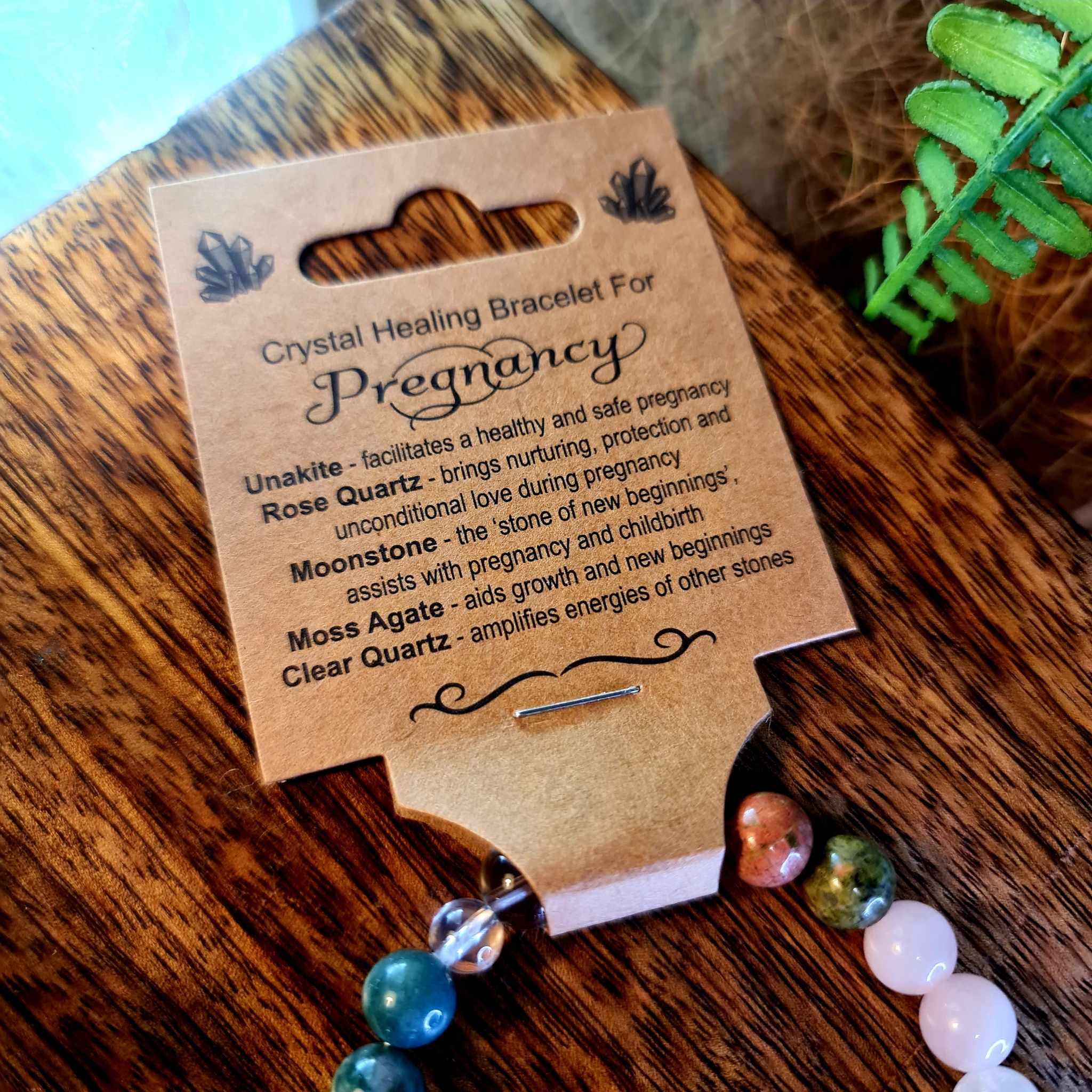 Pregnancy Crystal Bead Bracelet