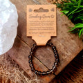 Smokey Quartz Crystal Bead Bracelet Medium