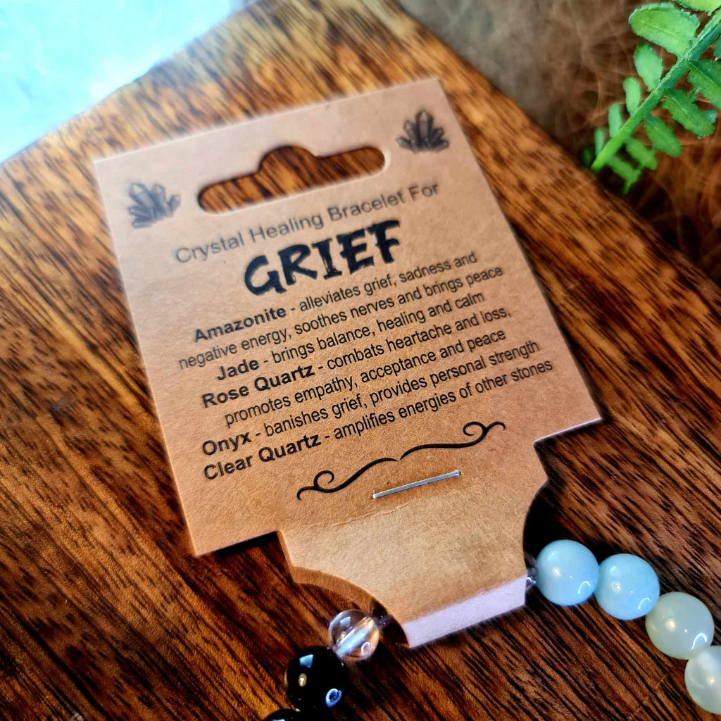 Grief Crystal Bead Bracelet