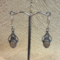 Moonstone Pattern Drop Earrings