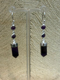 Amethyst Terminated Point Earrings