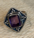 Amethyst Square Ring