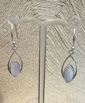 Moonstone Drop Silver Earrings