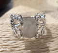 Moonstone Silver Pattern Ring
