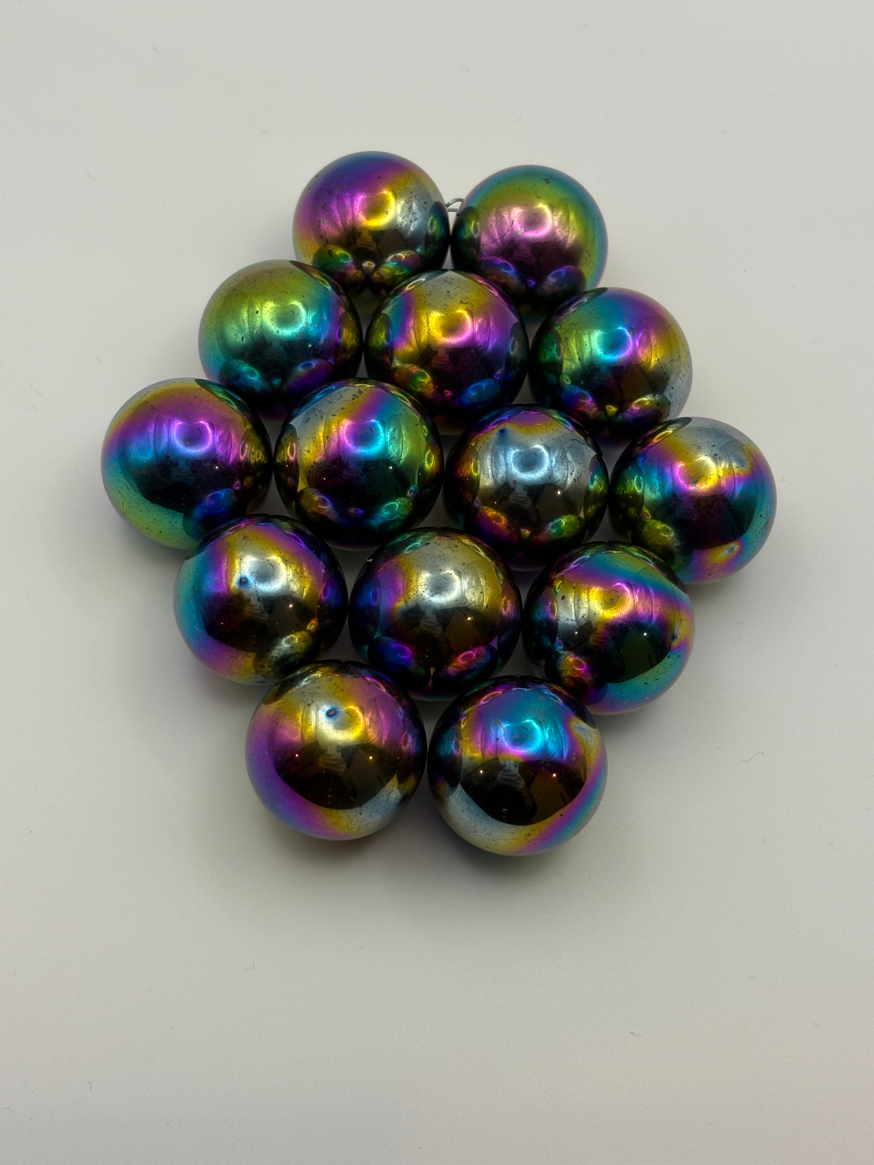 Rainbow Hematite Magnetic Sphere
