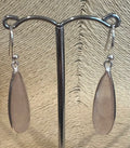Rose Quartz Long Drop Earrings