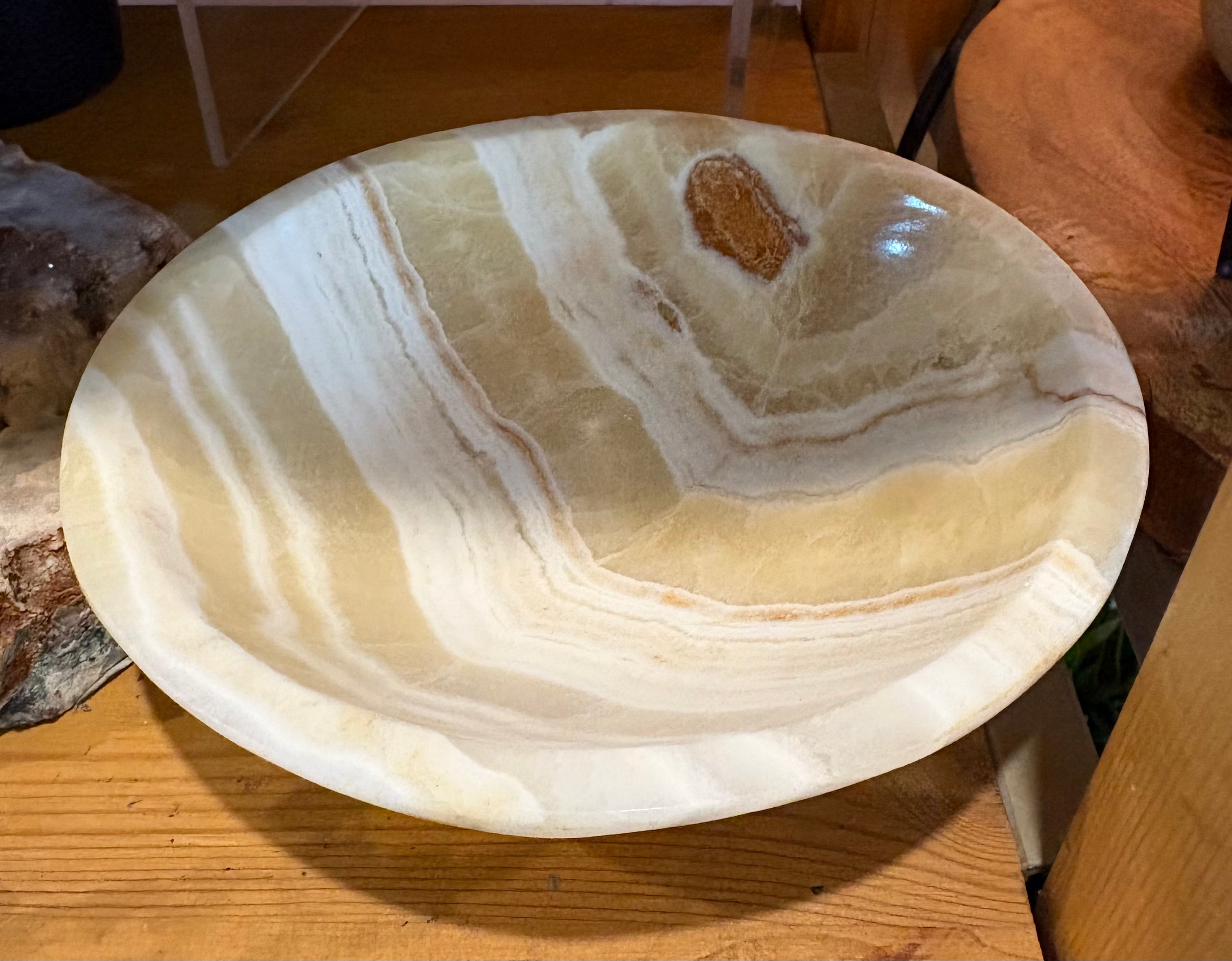 Large Aragonite Bowl