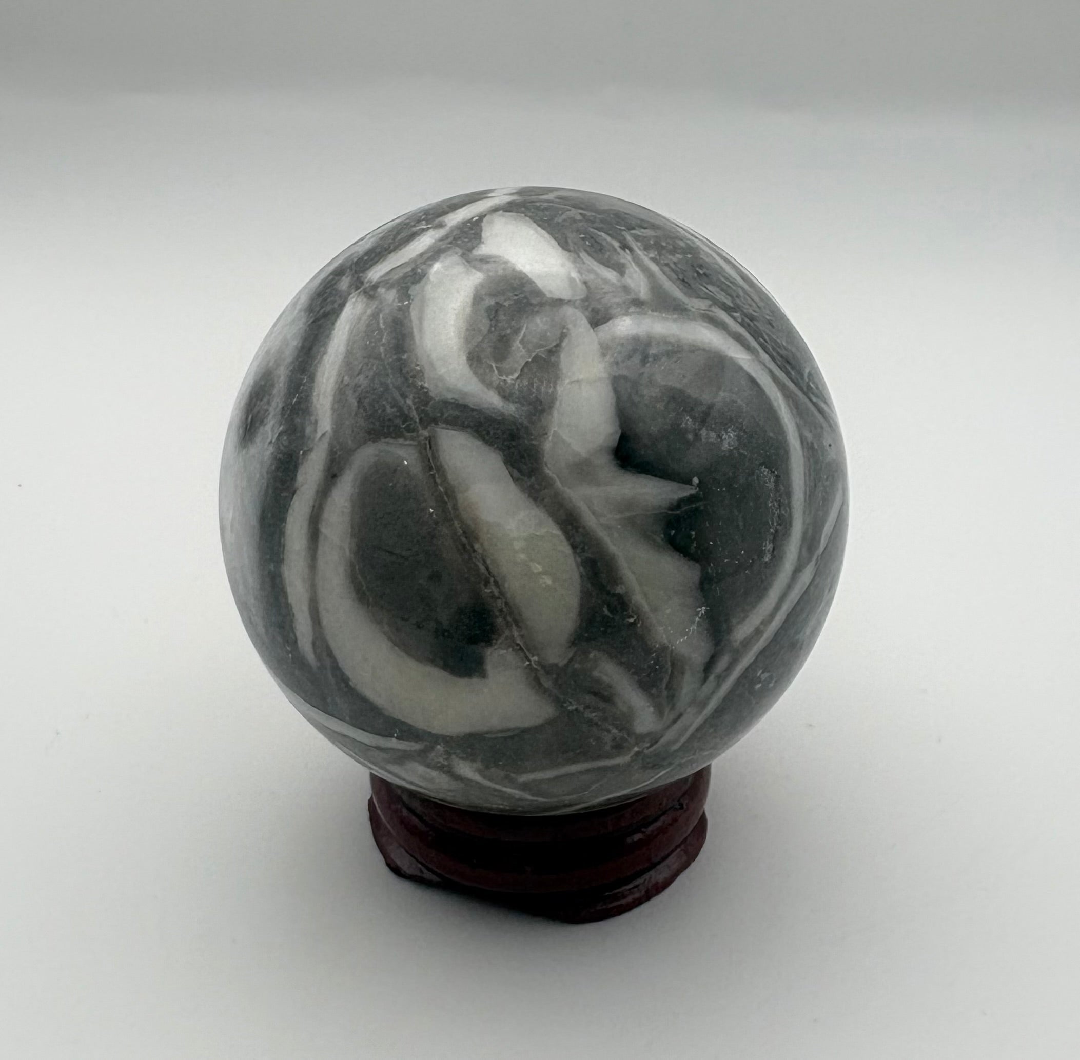 Shell Jasper Sphere