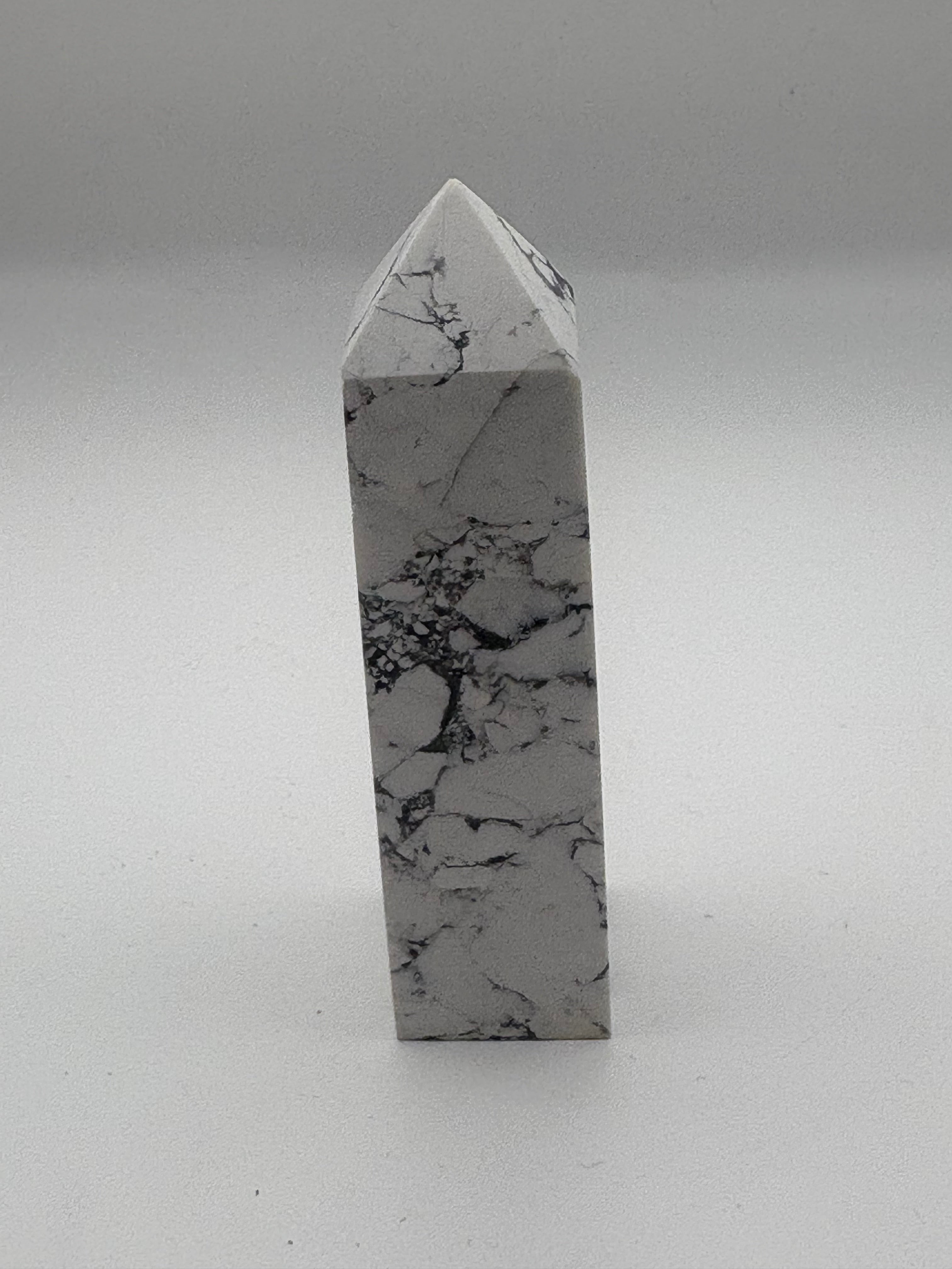 White Howlite Obselisk