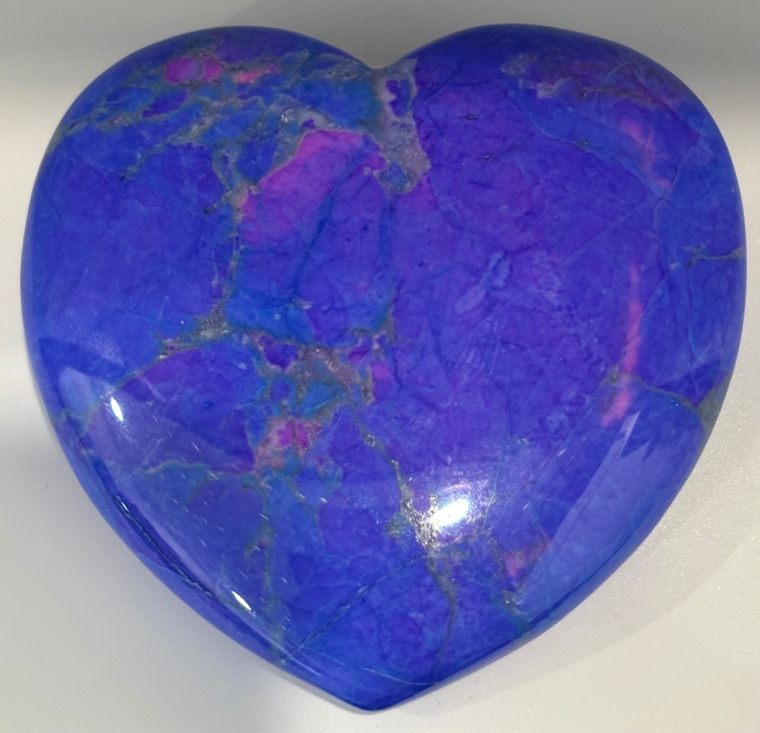 Purple Howlite Heart 6cm