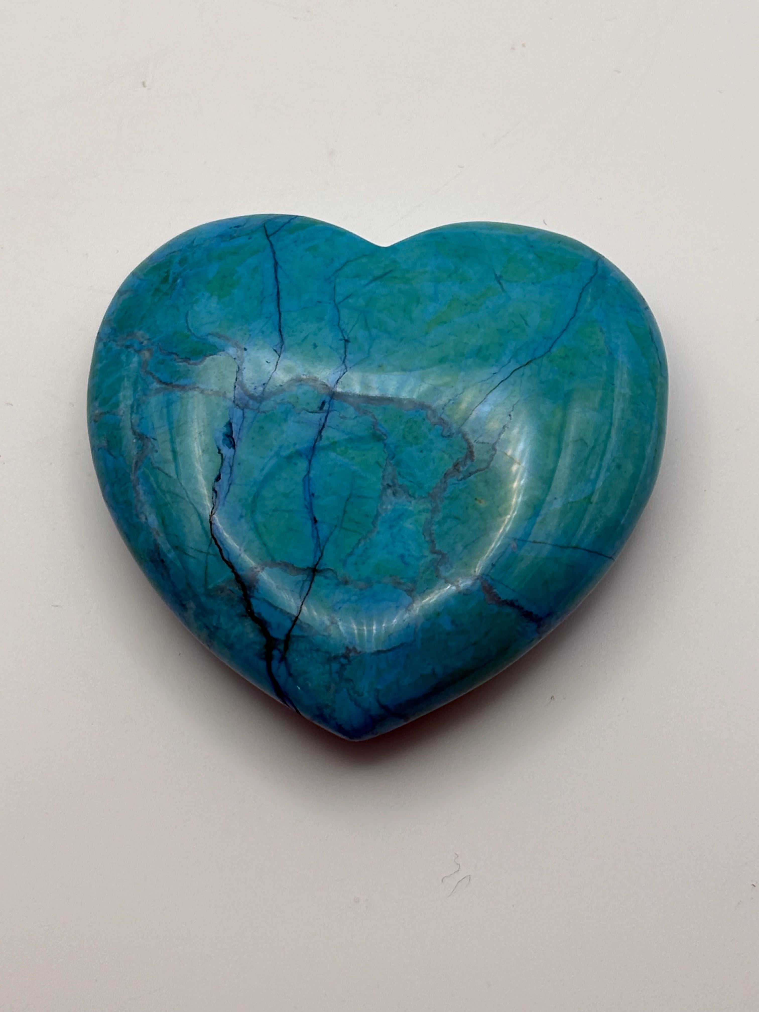Green Howlite Heart 6cm