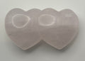 Rose Quartz Double Heart