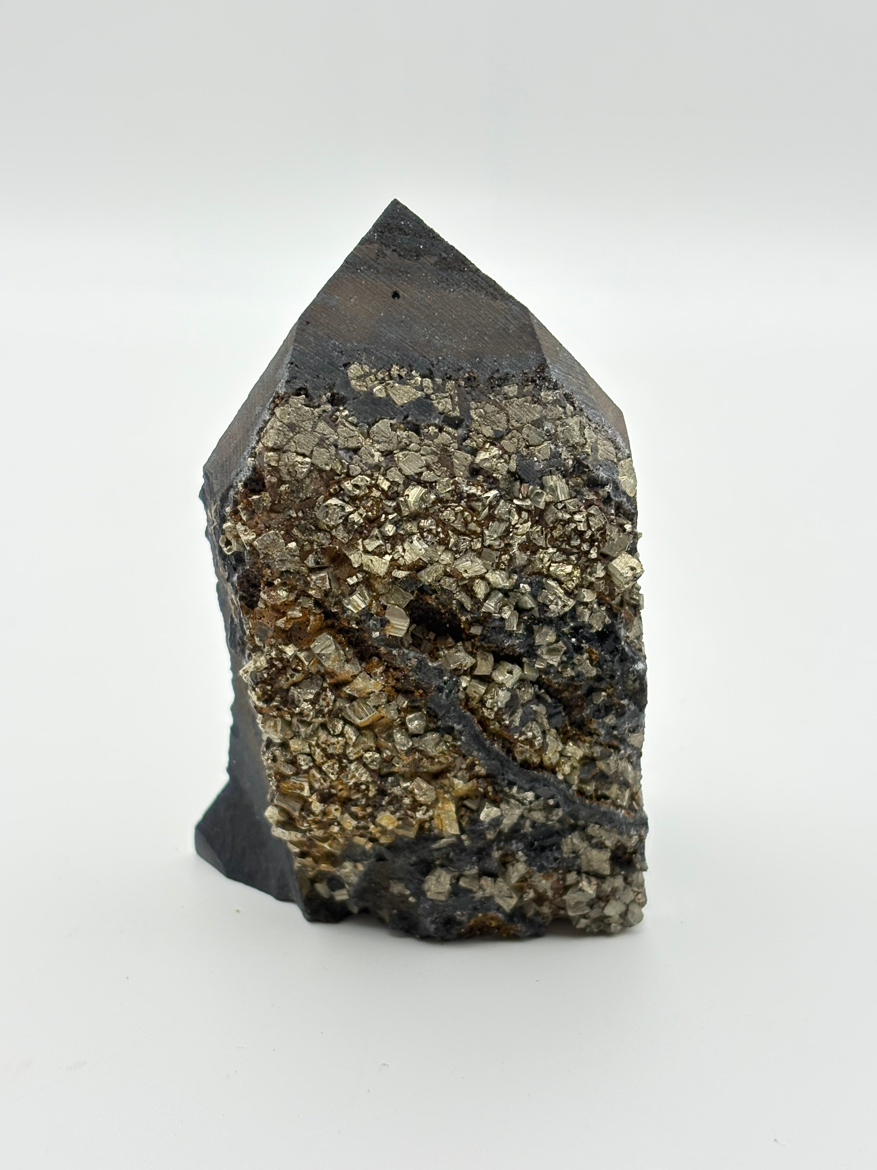 Shungite & Pyrite Point