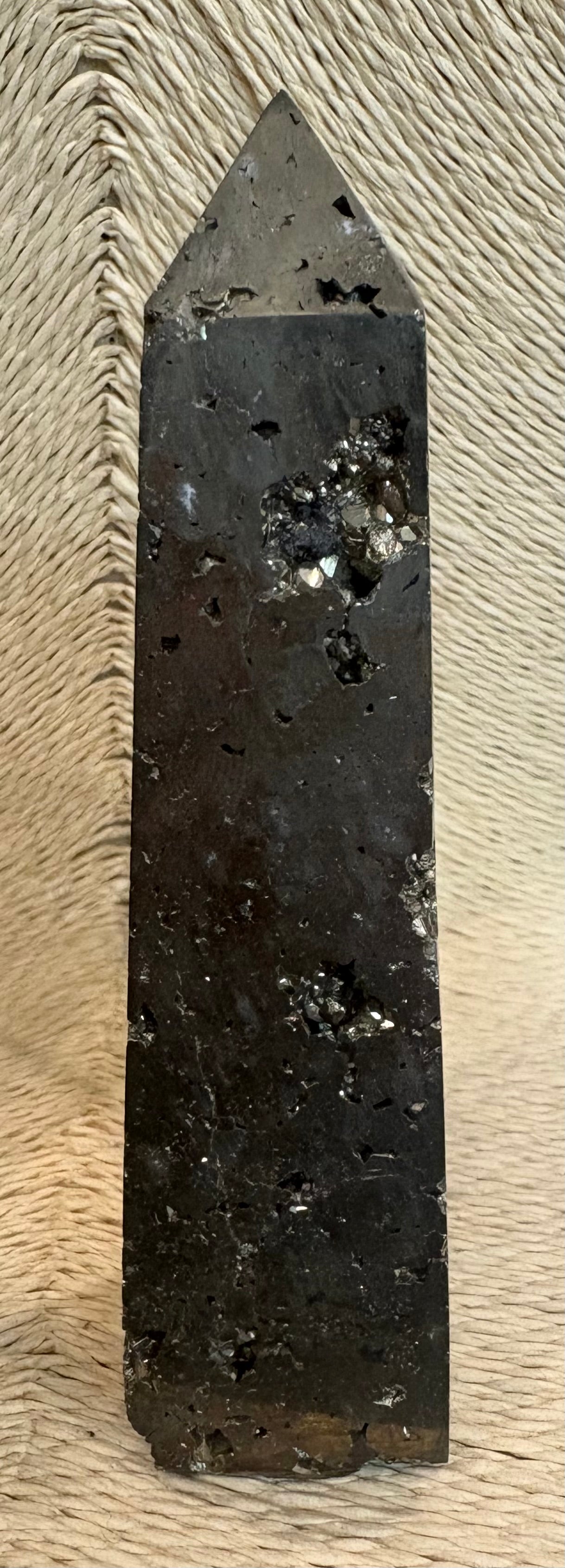 Pyrite Obelisk 10.5cm