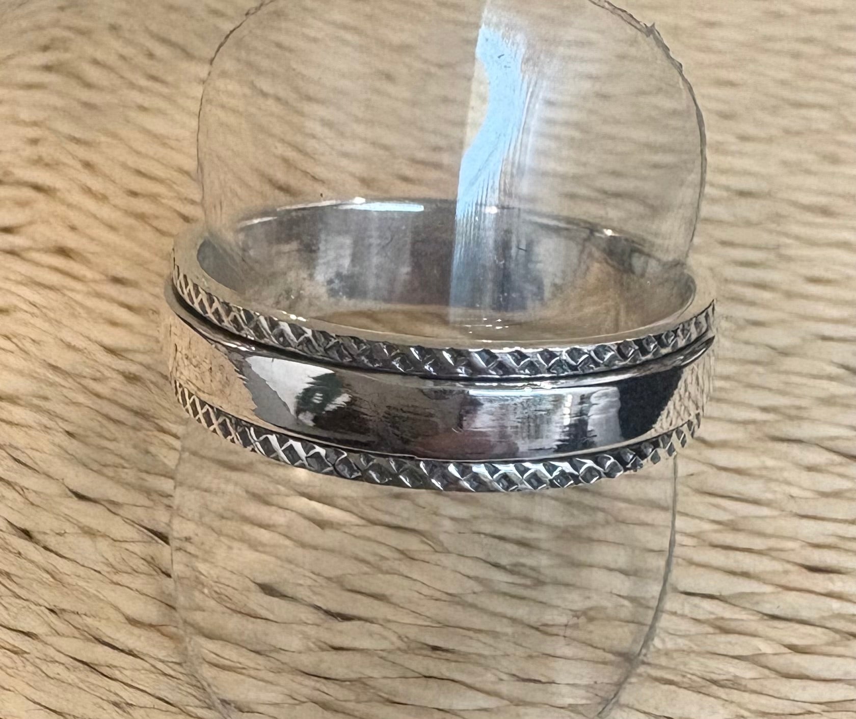 Silver Fidget Ring Size 13