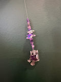 Silver owl with Crystal Sun Catcher