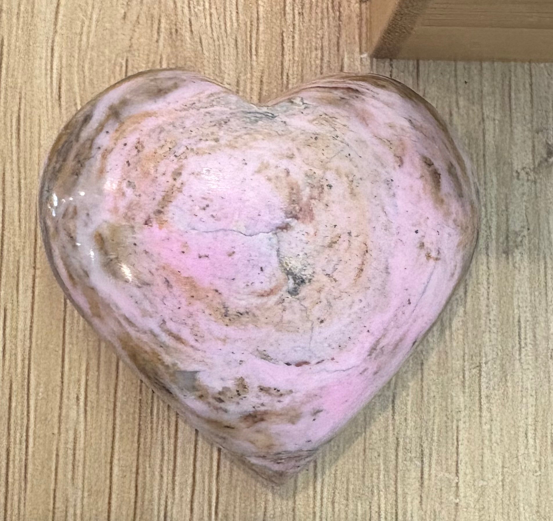 Pink Opal Heart 5cm