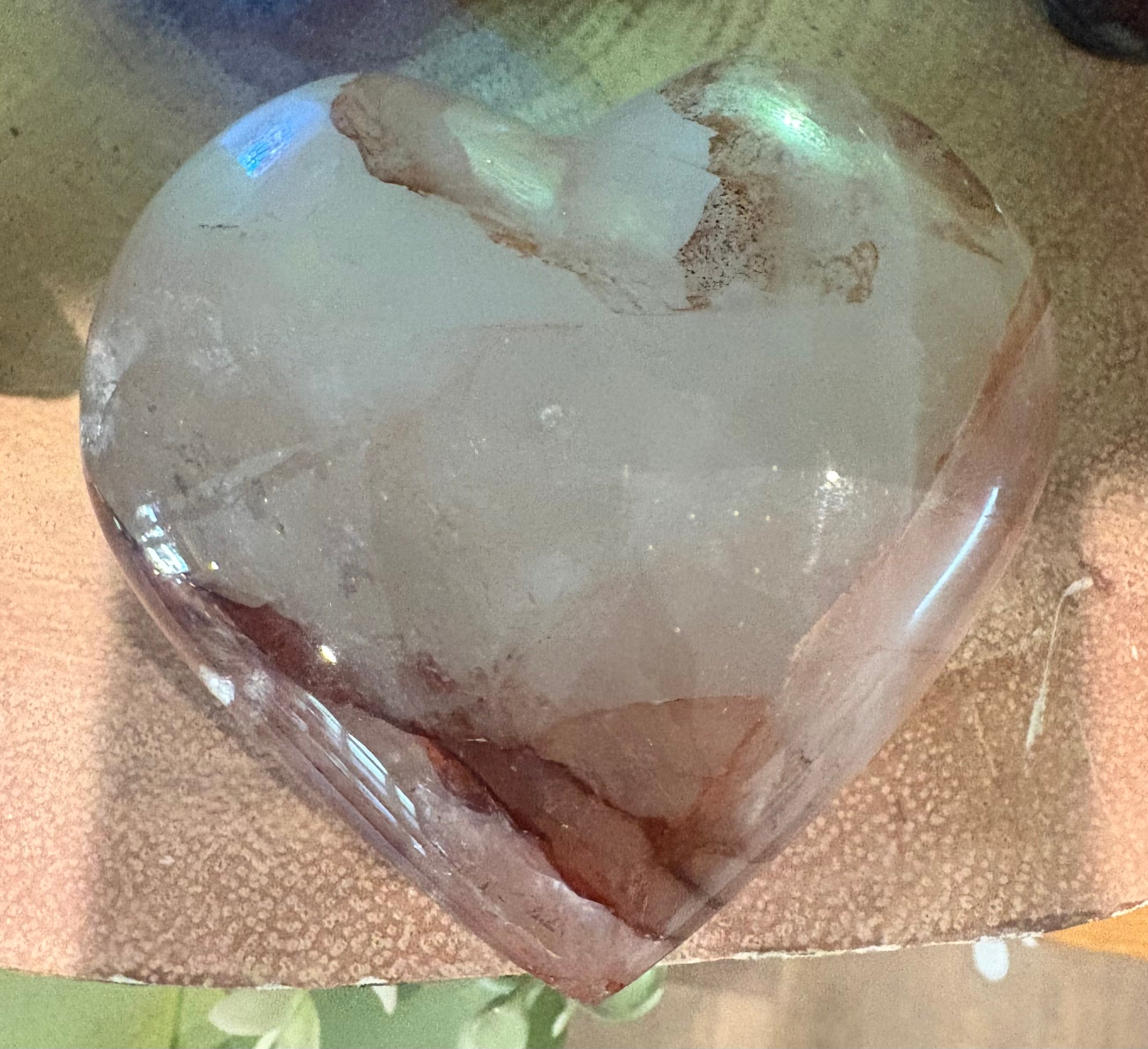Fire Quartz Heart 7cm