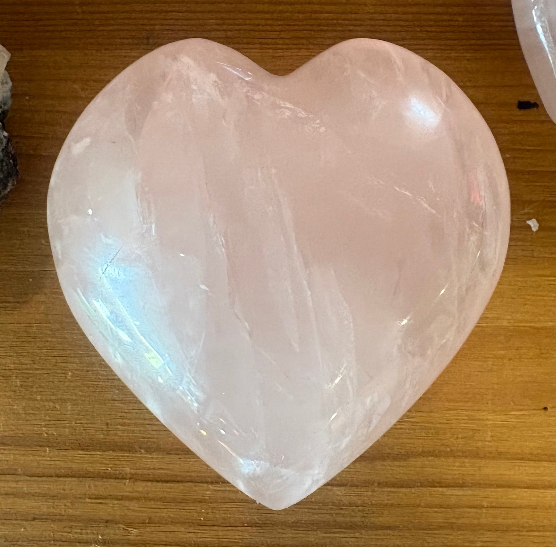 Rose Quartz Heart 7cm