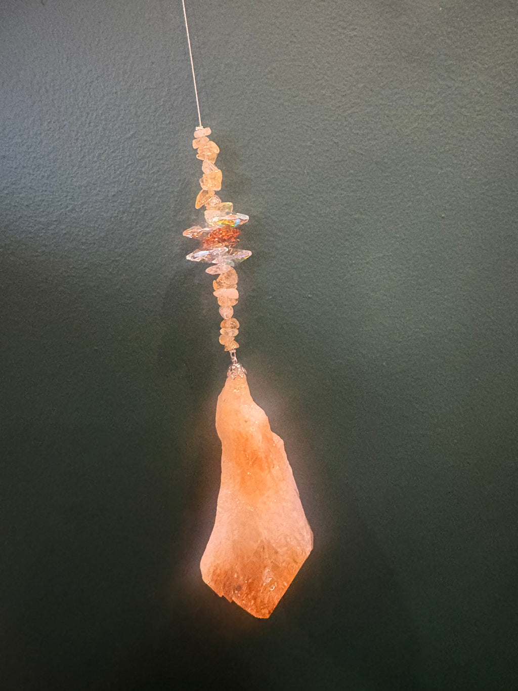 Large Raw Crystal Sun Catcher
