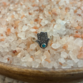 Turquoise Hamsa Hand Sterling Silver Ring