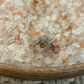 Carnelian Bee Sterling Silver Ring