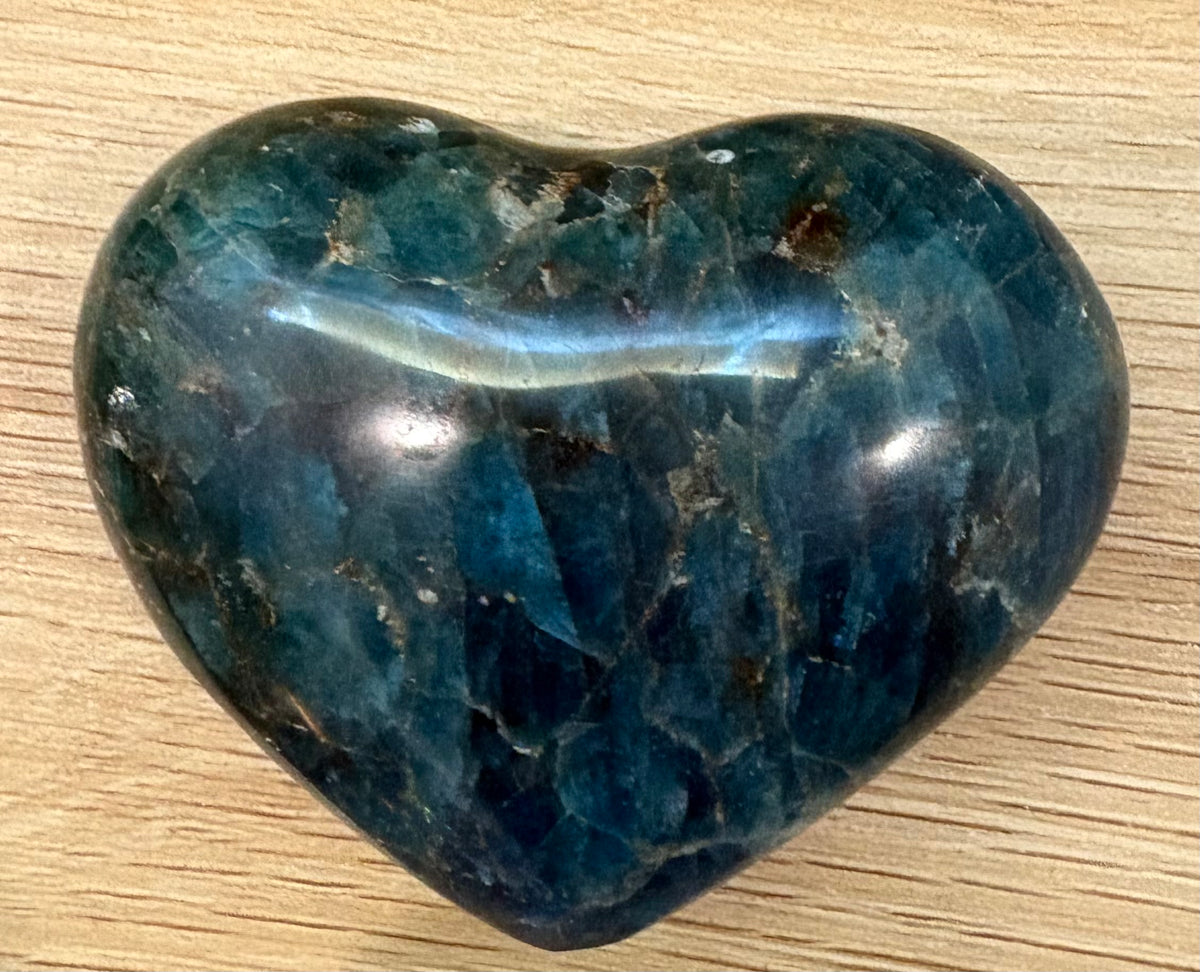 Blue Apatite Heart