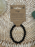Onyx Crystal Bead Bracelet Medium