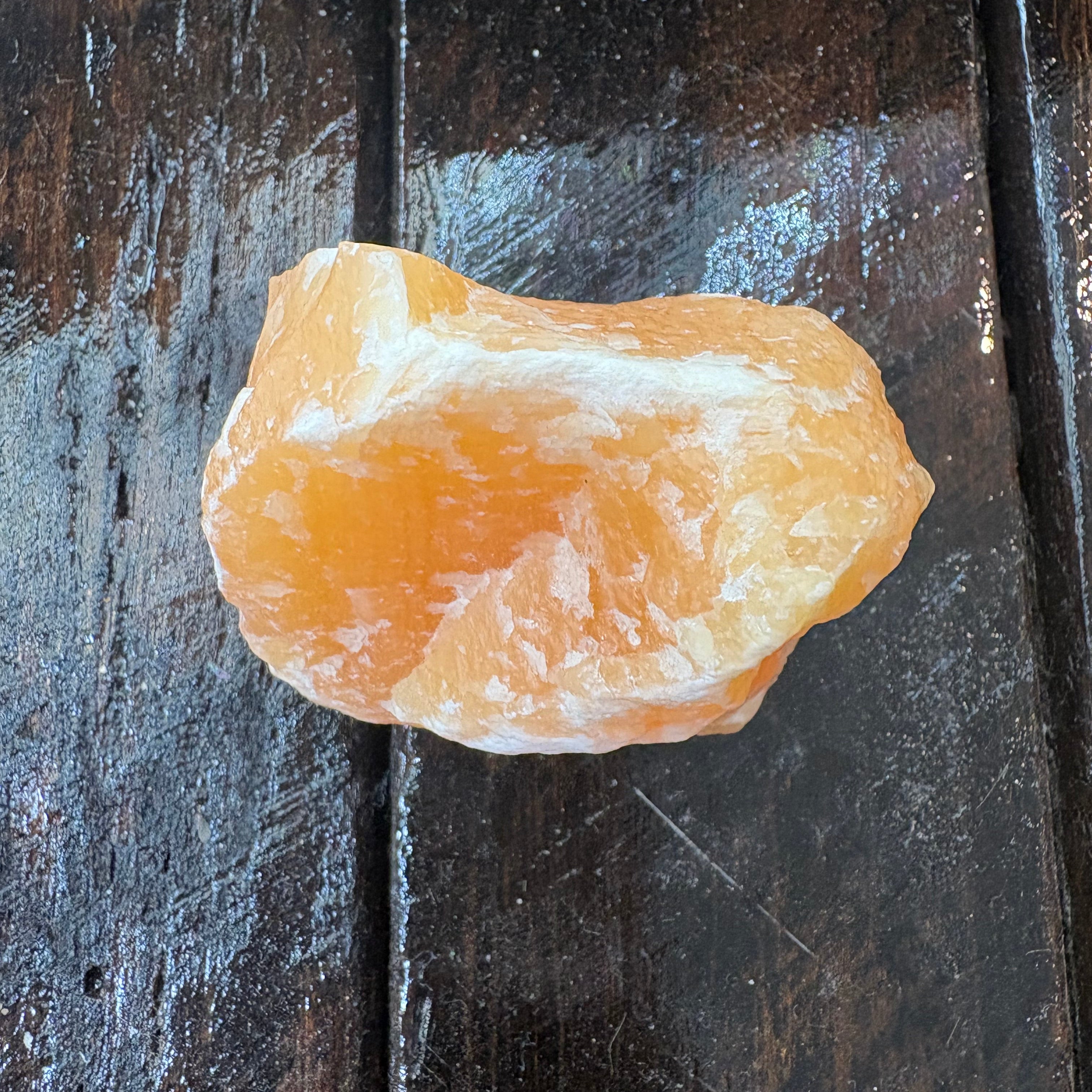 Raw Orange Calcite Large