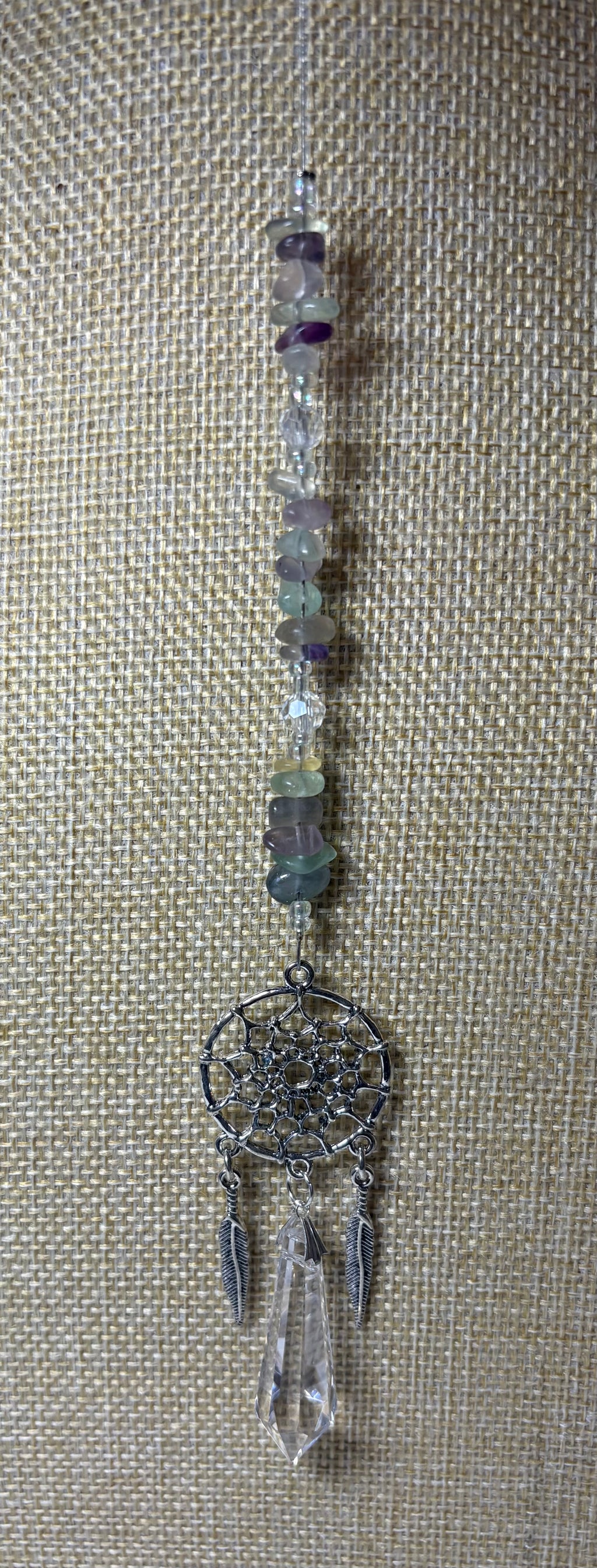 Small Silver Dream Catcher Sun Catcher