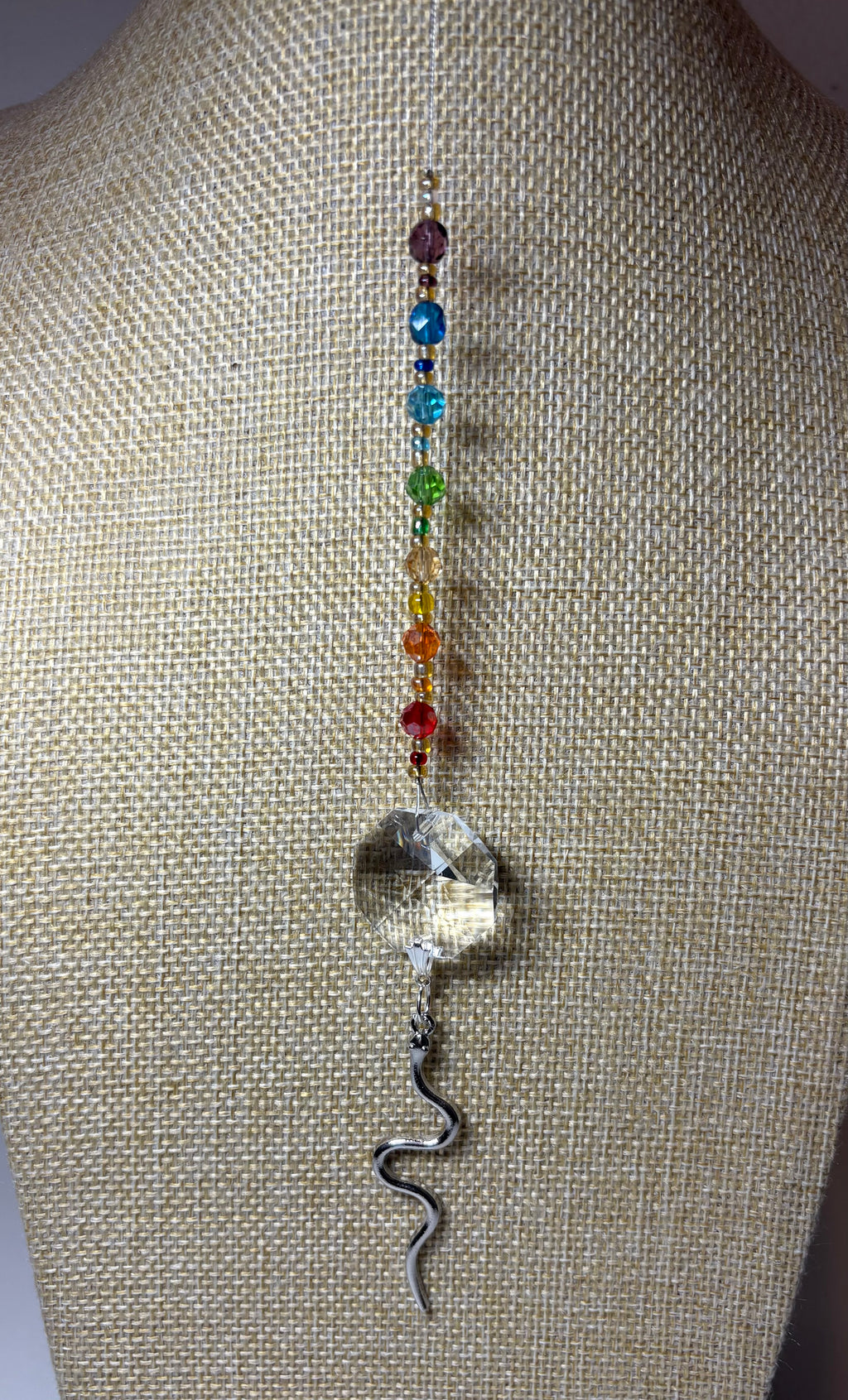 Silver Snake Sun Catcher