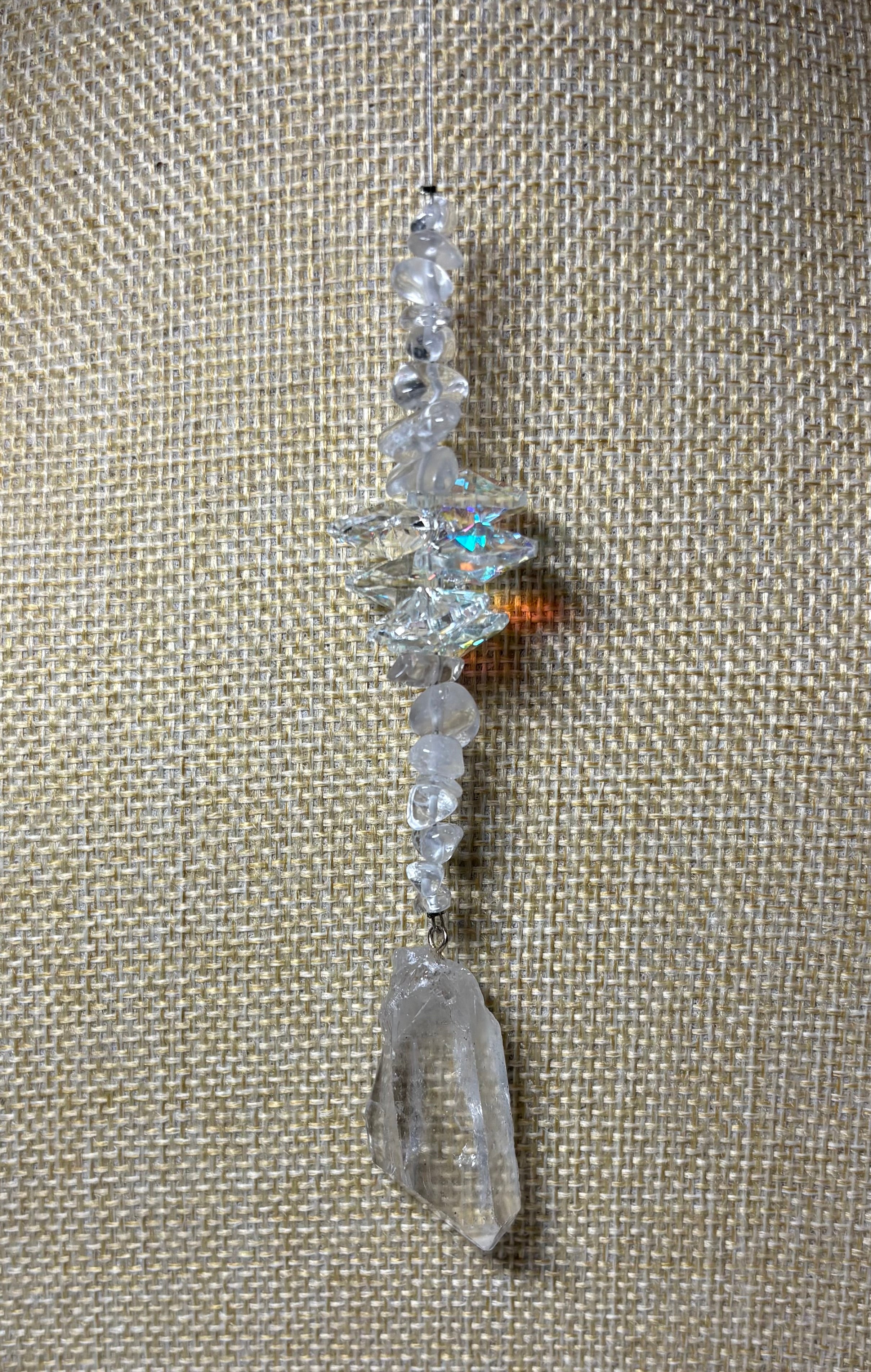 Small Raw Crystal Sun Catcher