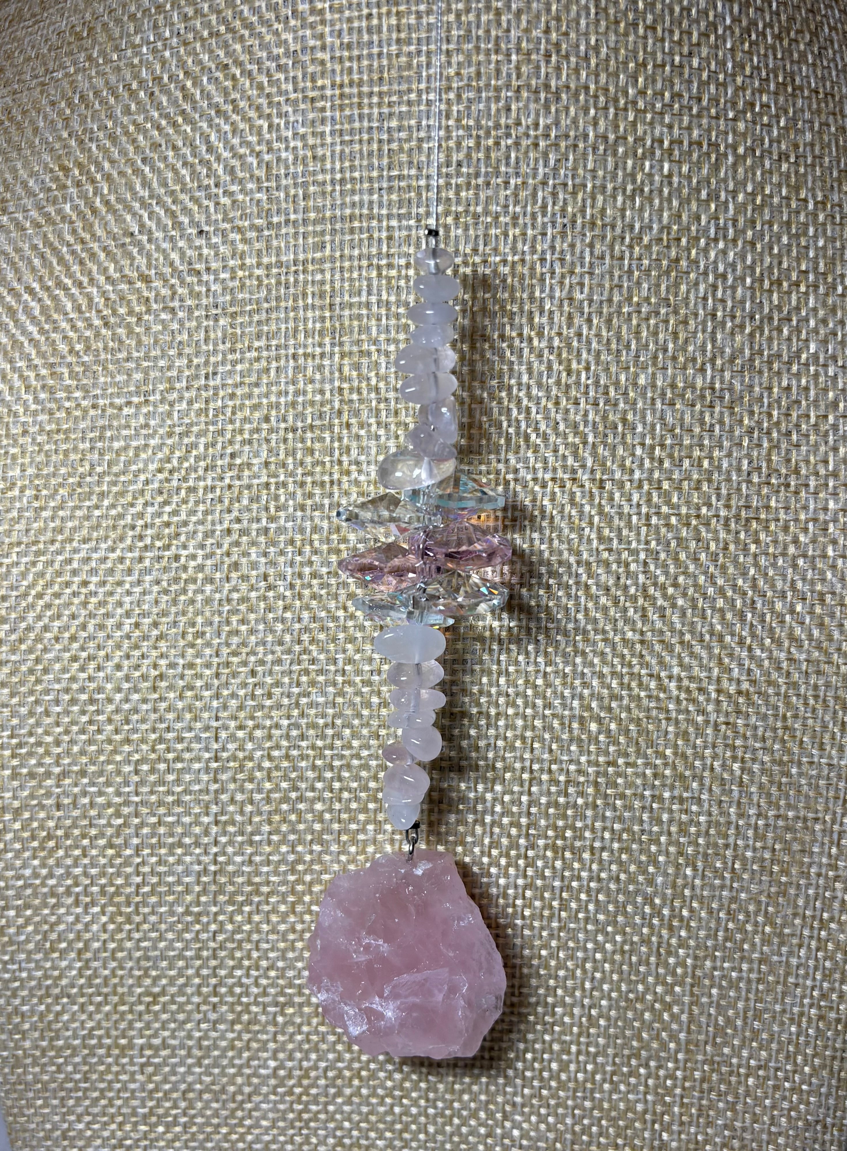 Small Raw Crystal Sun Catcher