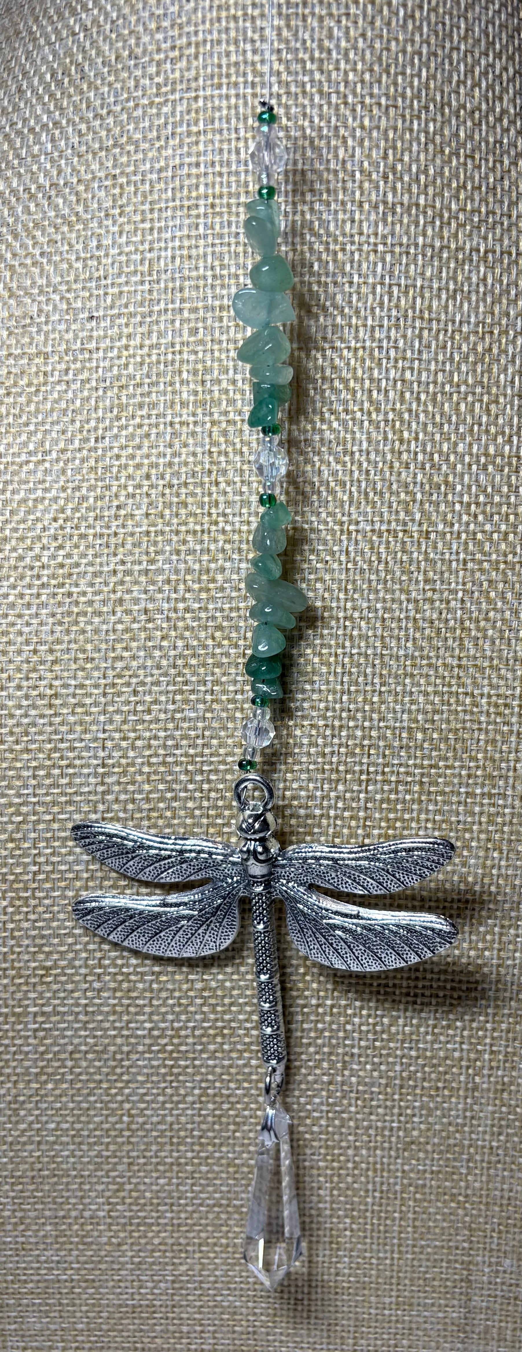 Silver Dragonfly Sun Catcher