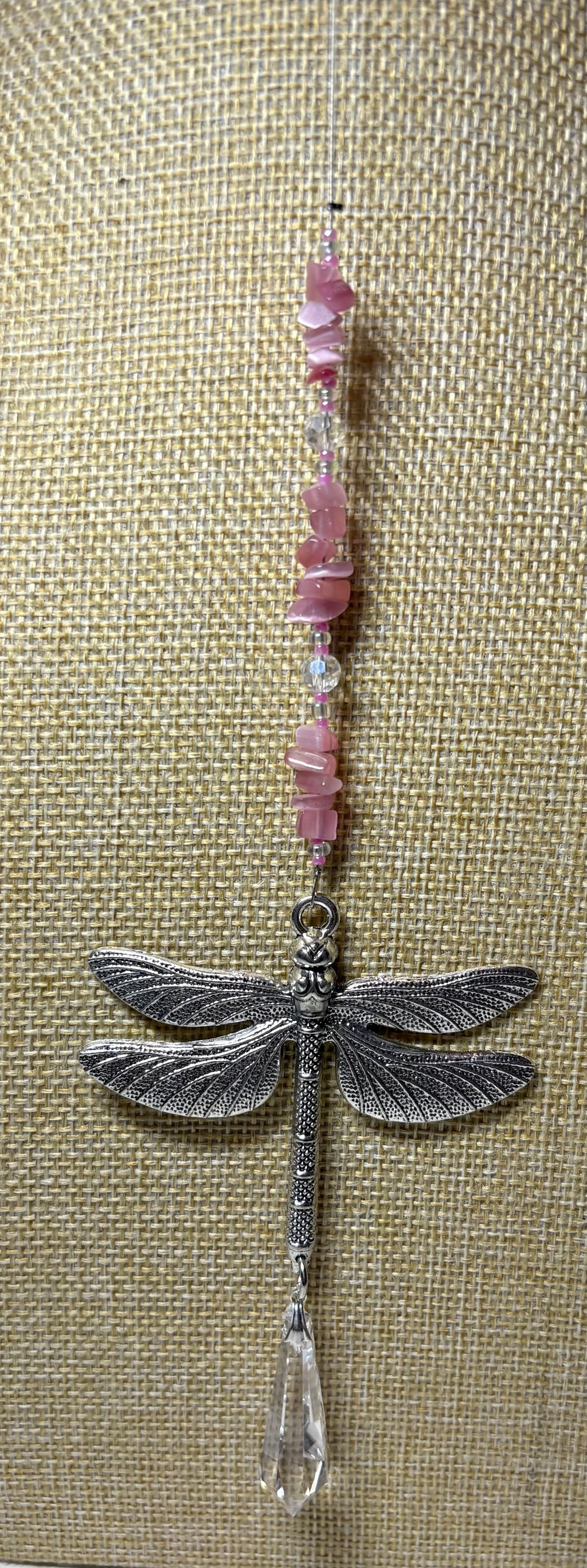 Silver Dragonfly Sun Catcher