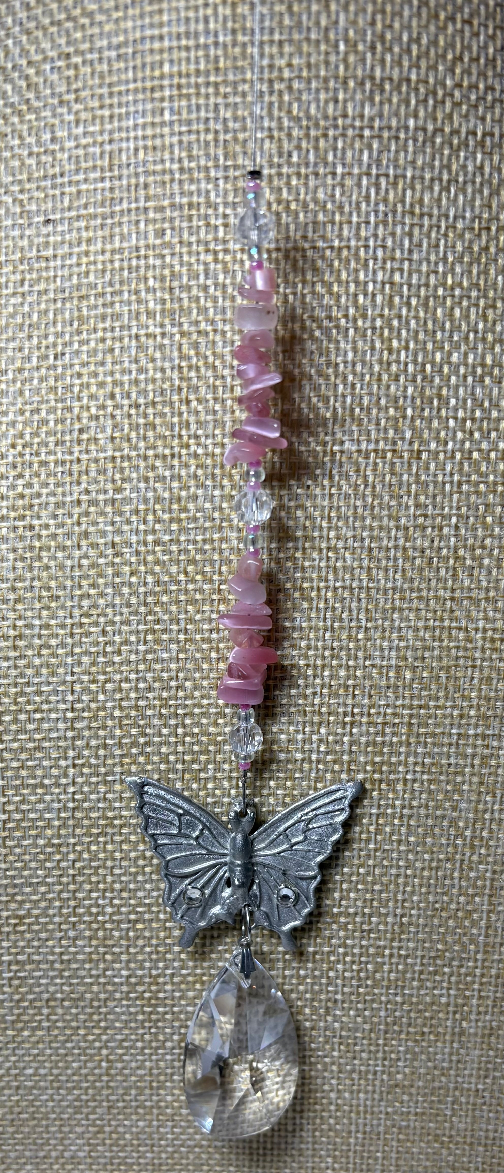 Silver Butterfly Sun Catcher
