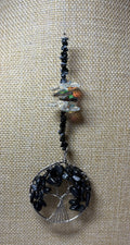 Small Silver Tree of Life Crystal Sun Catcher