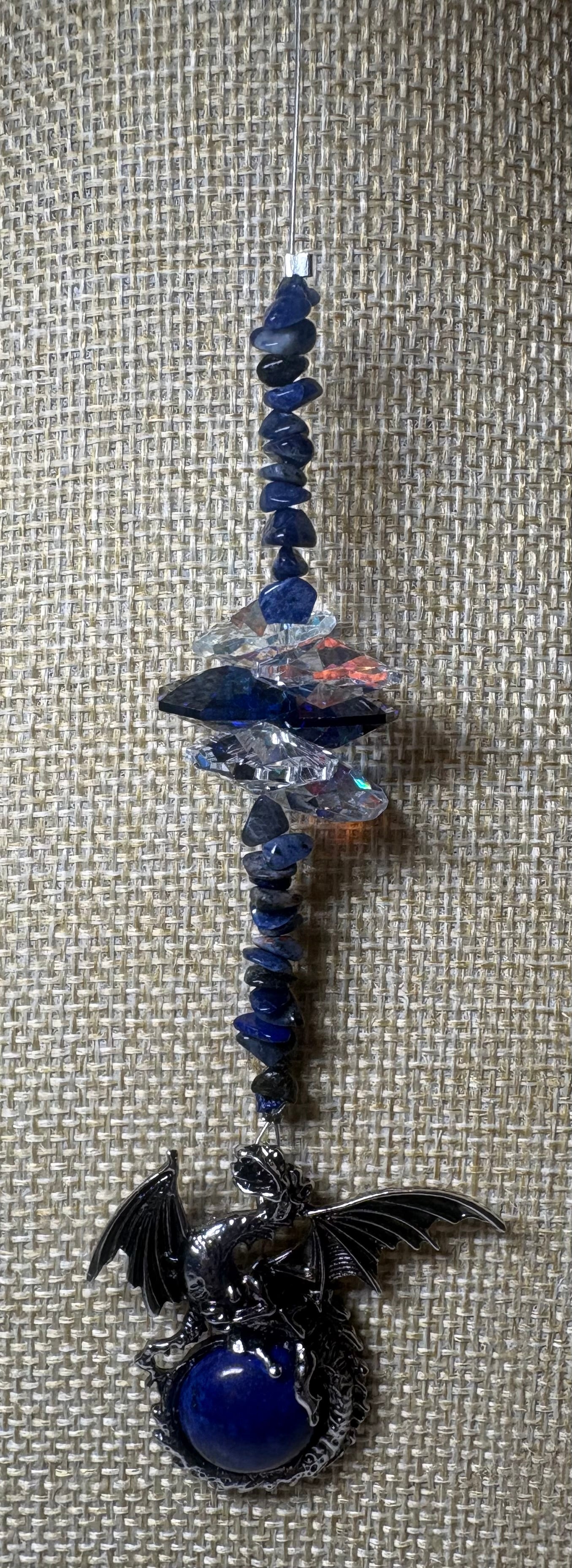 Silver Dragon and Crystal Sun Catcher