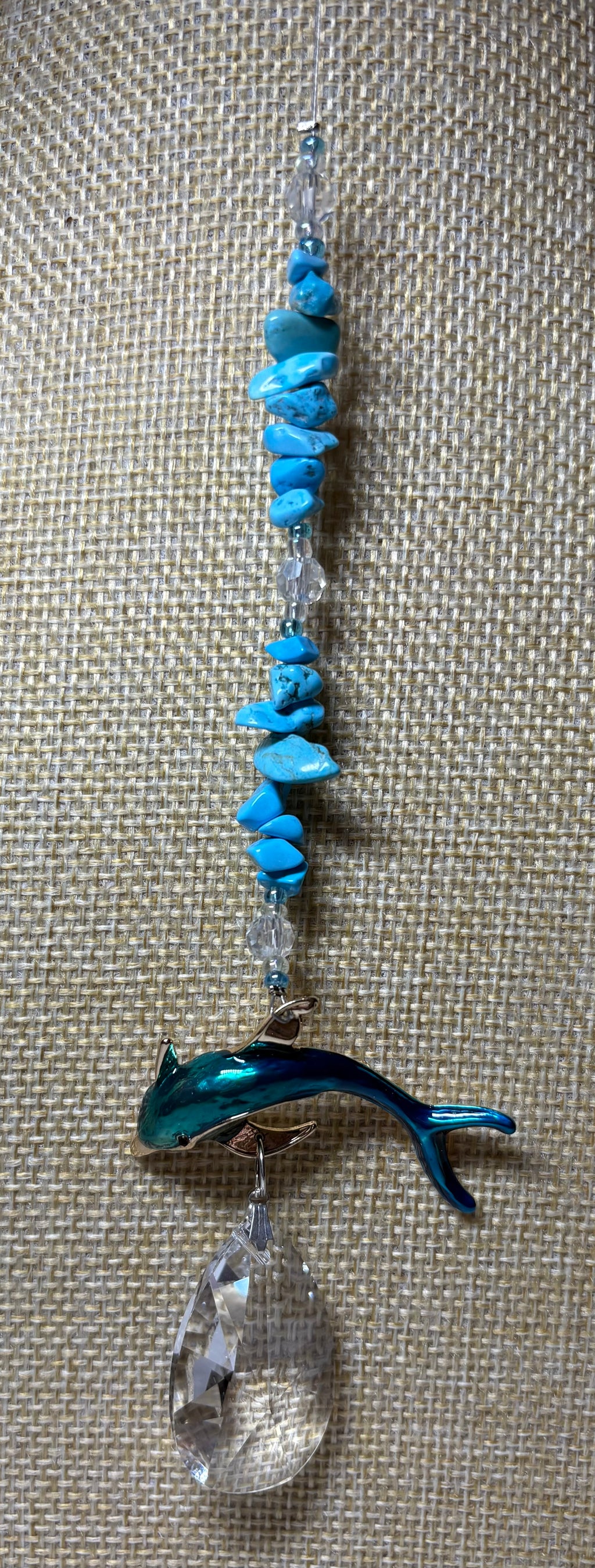 Blue Dolphin Sun Catcher