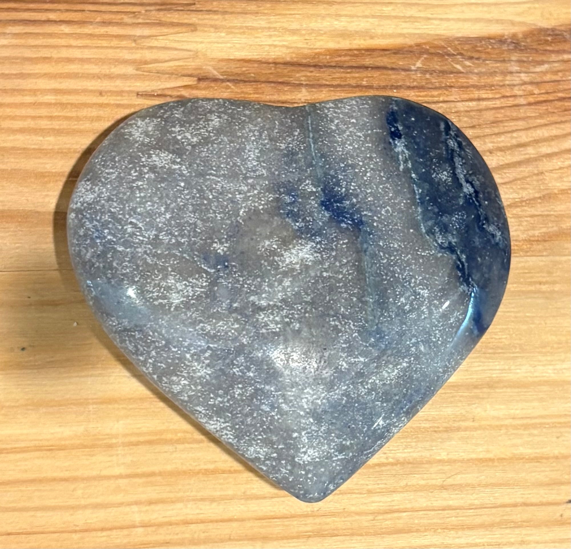 Blue Quartz Heart