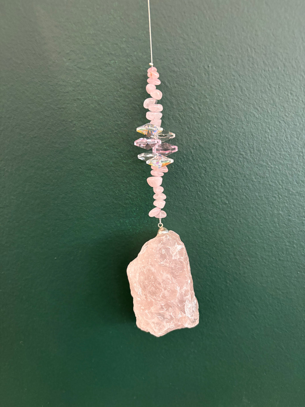 Large Raw Crystal Sun Catcher