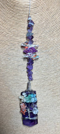 Large Terminated Point Crystal Wrapped with Tree of Life