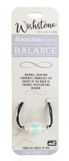 Wishstone Moonstone Cord Bracelet