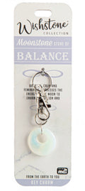 Wishstone Moonstone Key Charm