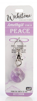 Wishstone Amethyst Key Charm