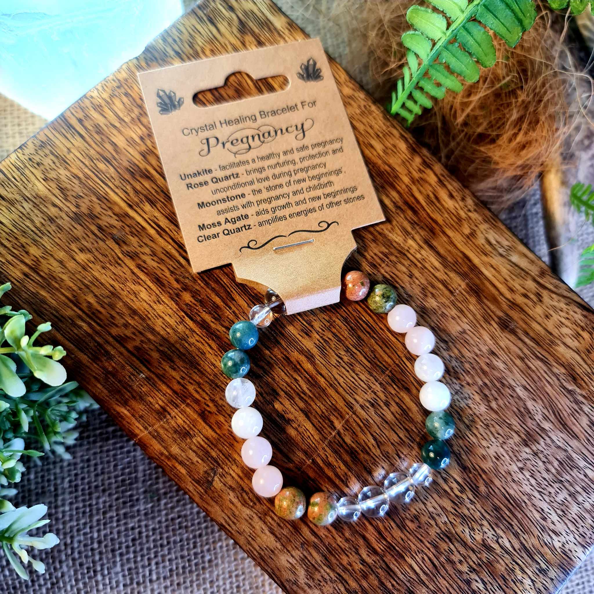 Pregnancy Crystal Bead Bracelet
