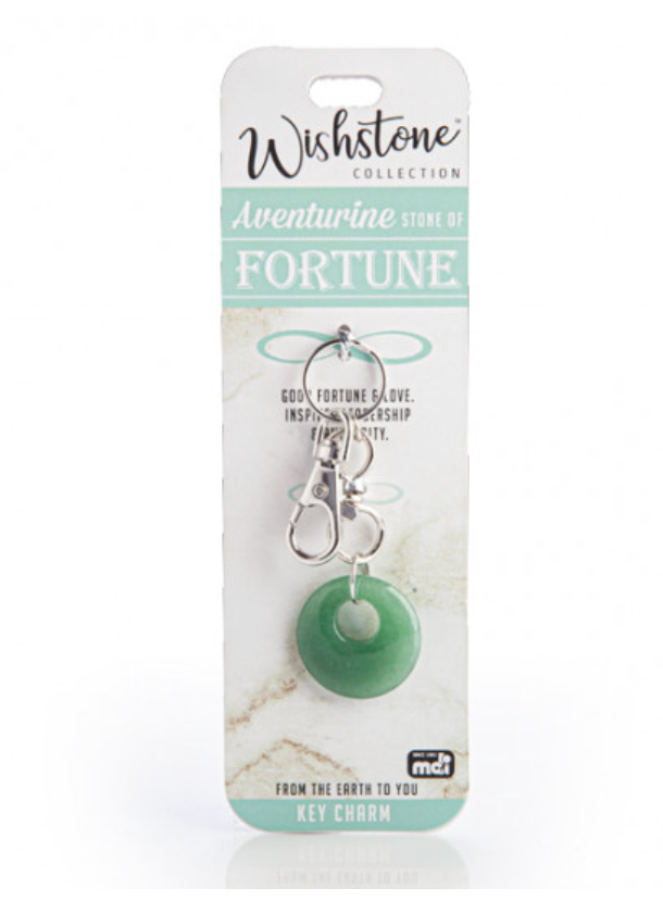 Wishstone Aventurine Key Charm