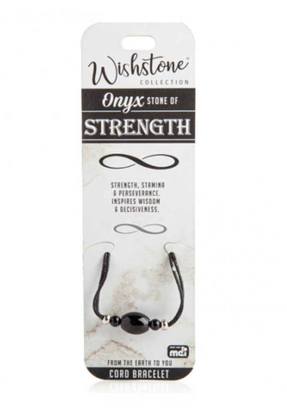 Wishstone Onyx Cord Bracelet
