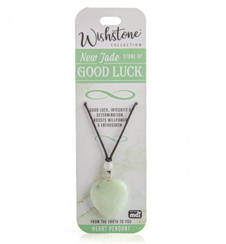 Wishstone New Jade Heart Pendant