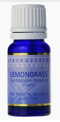Springfields Essential Oil Lemongrass 11ml Certified Organic